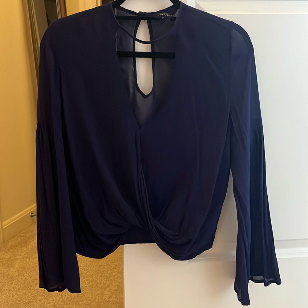 Planet Blue Blue Life Navy Long Sleeve